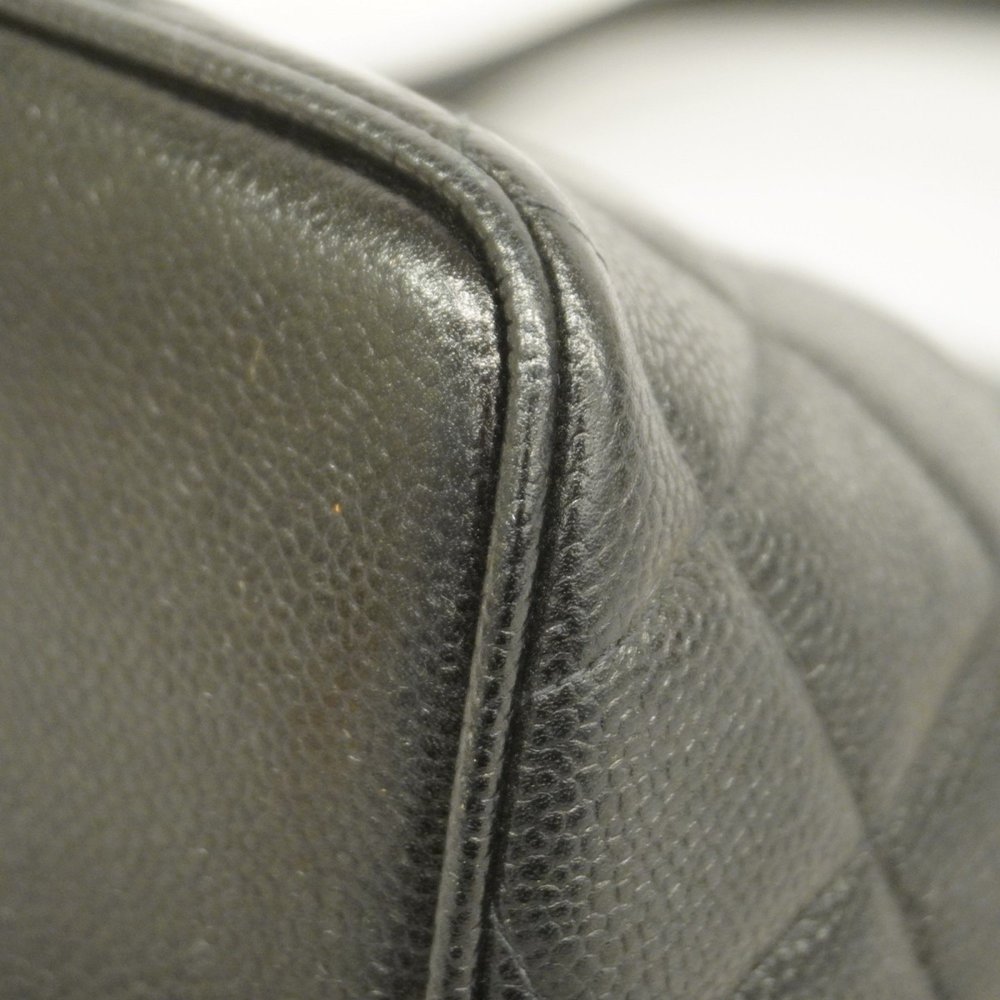 CHANEL Black Caviar Leather Tote Bag - Picture 6 of 9